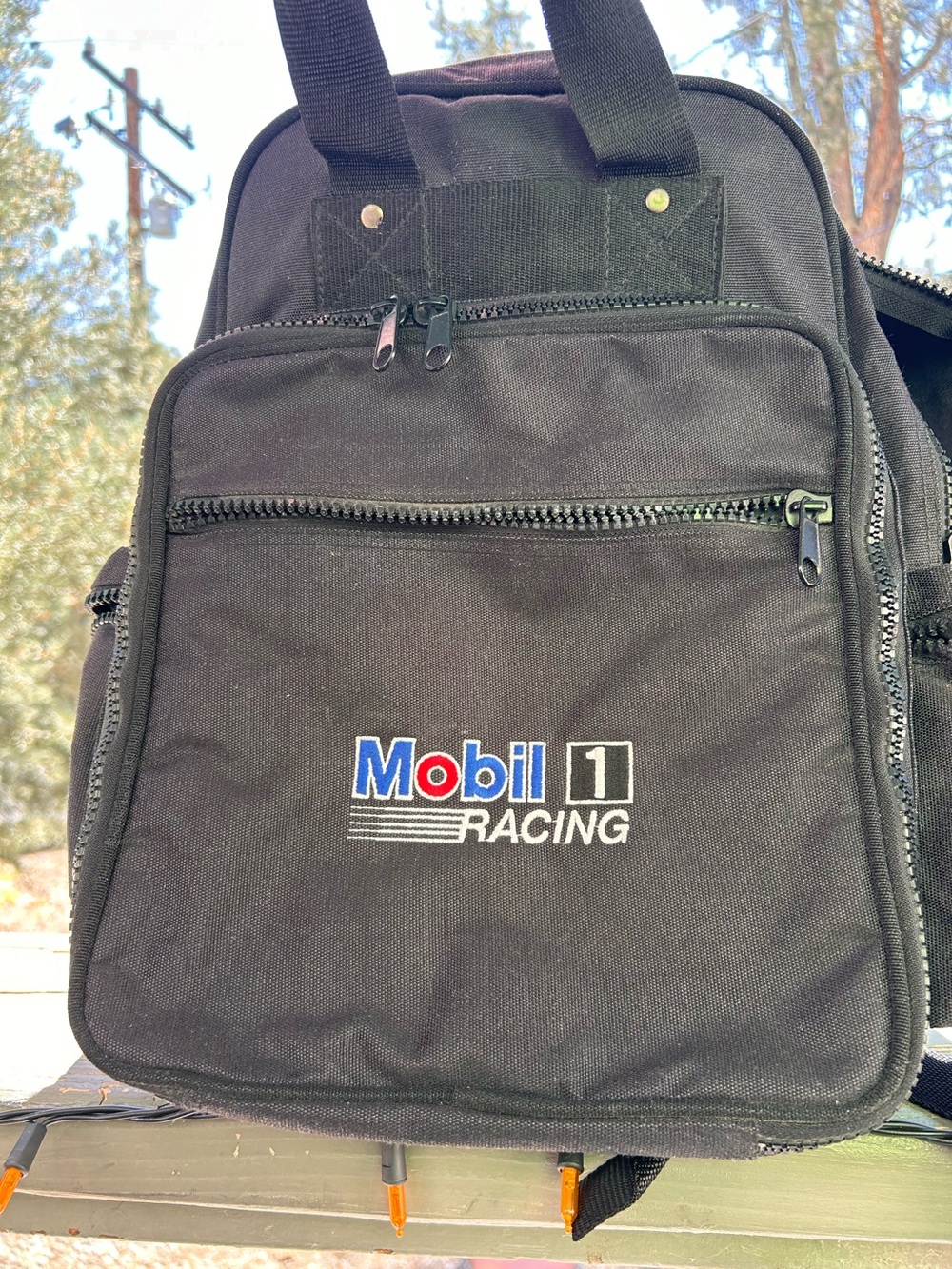 BACKPACK MOBILE 1 RACING HEAVY DUTY BLACK